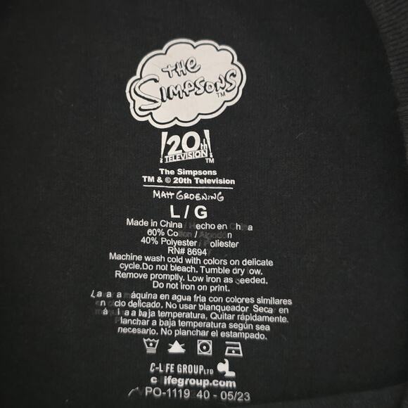 The Simpsons Treehouse of Horror Skeleton Tee | Bart & Lisa Halloween| Large - Picture 3 of 3